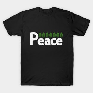 Peace bringing peace text design T-Shirt